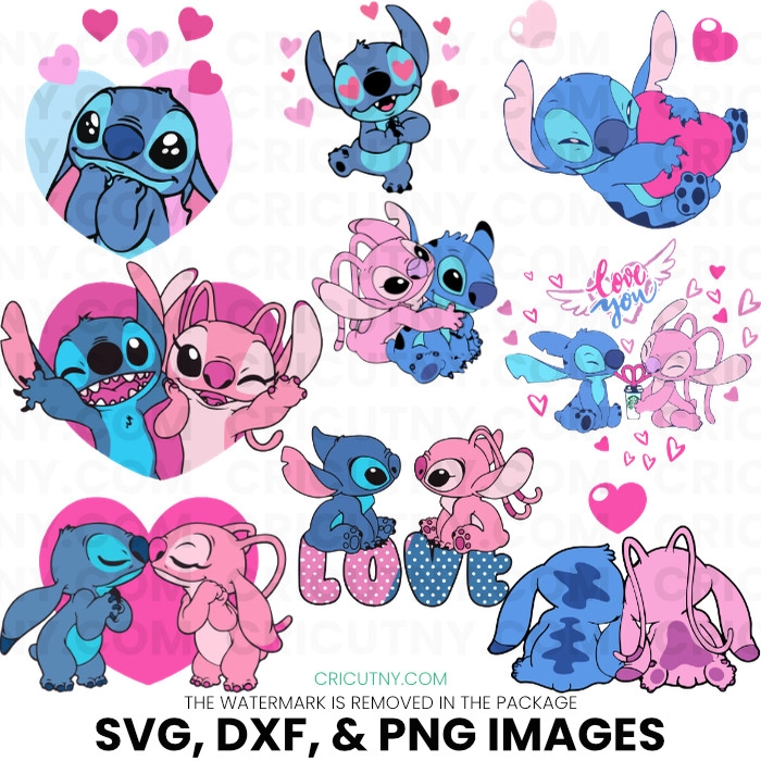 9 Lilo and Stitch Valentines Svg from Disney