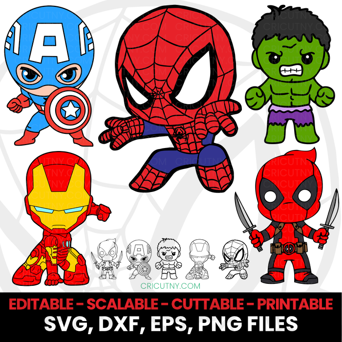 4 Popular Chibi Marvel Characters