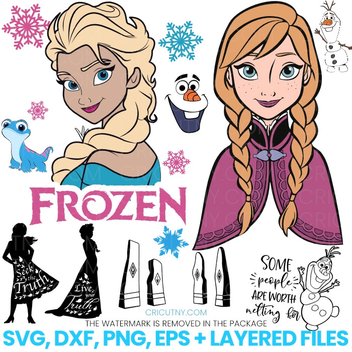 Frozen characters svg