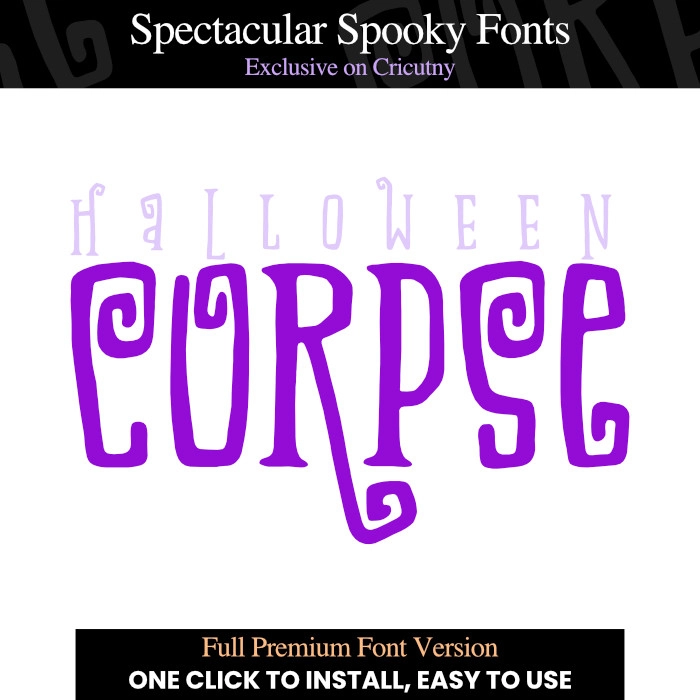 Halloween font, The Corpse Font