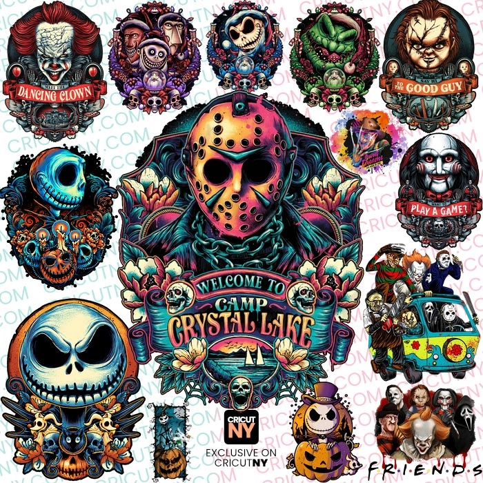 27 Scary-Cute Halloween Stickers bundle and halloween t-shirt design templates