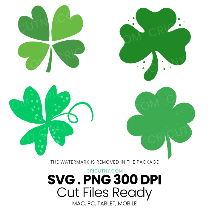 St Patrick’s Day clover clip art