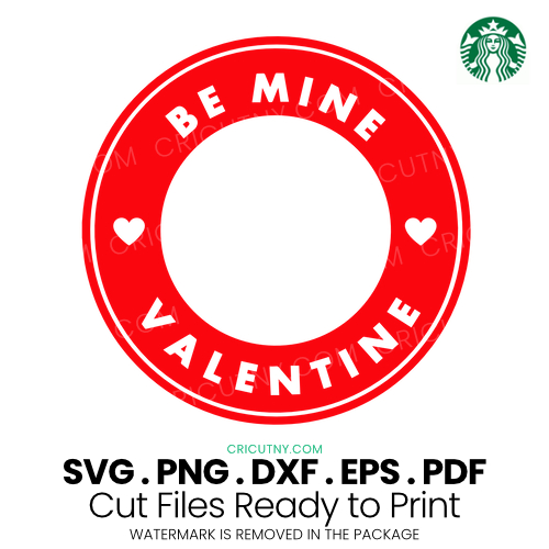 Starbucks template for cricut – Valentine’s Day