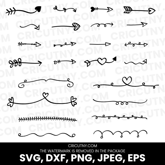 24 Valentine Heart with Arrow SVG